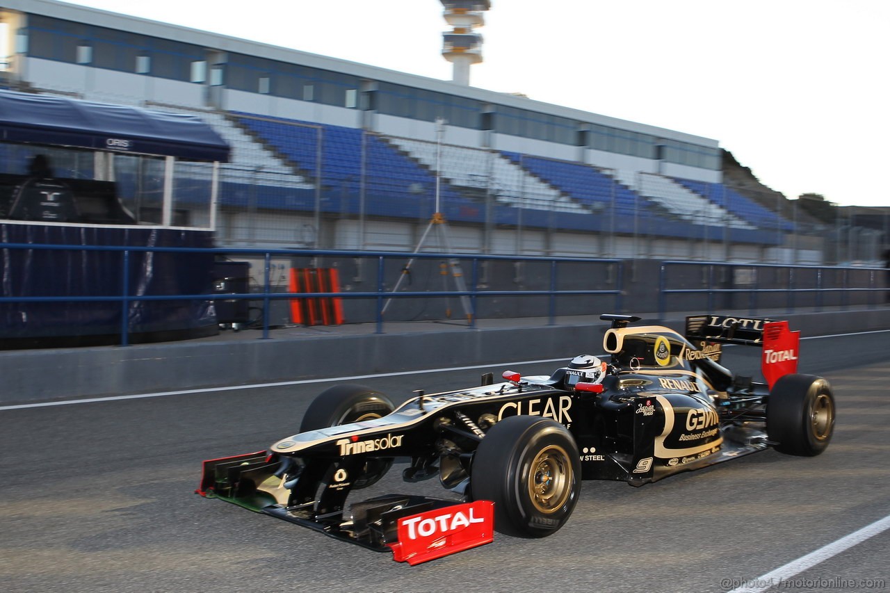 Jerez Test Febbraio 2012, 08.02.2012 Jerez, Spain,
Kimi Raikkonen, Lotus Renault F1 Team  - Formula 1 Testing, day 1 - Formula 1 World Championship 