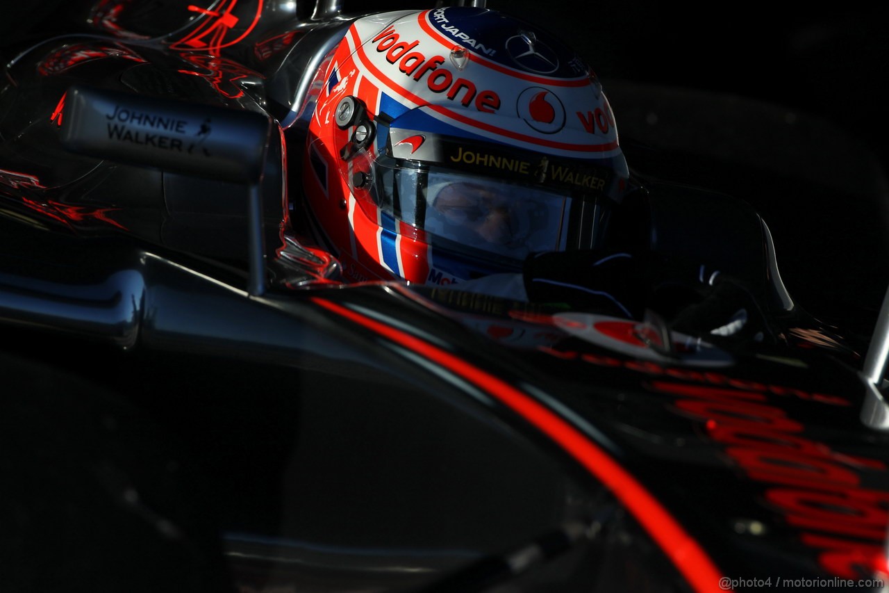 Jerez Test Febbraio 2012, 08.02.2012 Jerez, Spain,
Jenson Button (GBR), McLaren Mercedes  - Formula 1 Testing, day 1 - Formula 1 World Championship 