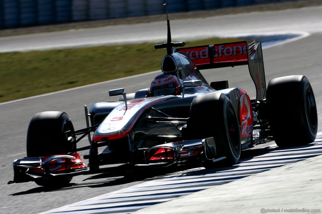 Jerez Test Febbraio 2012, 08.02.2012 Jerez, Spain,
Jenson Button (GBR), McLaren Mercedes   - Formula 1 Testing, day 1 - Formula 1 World Championship 