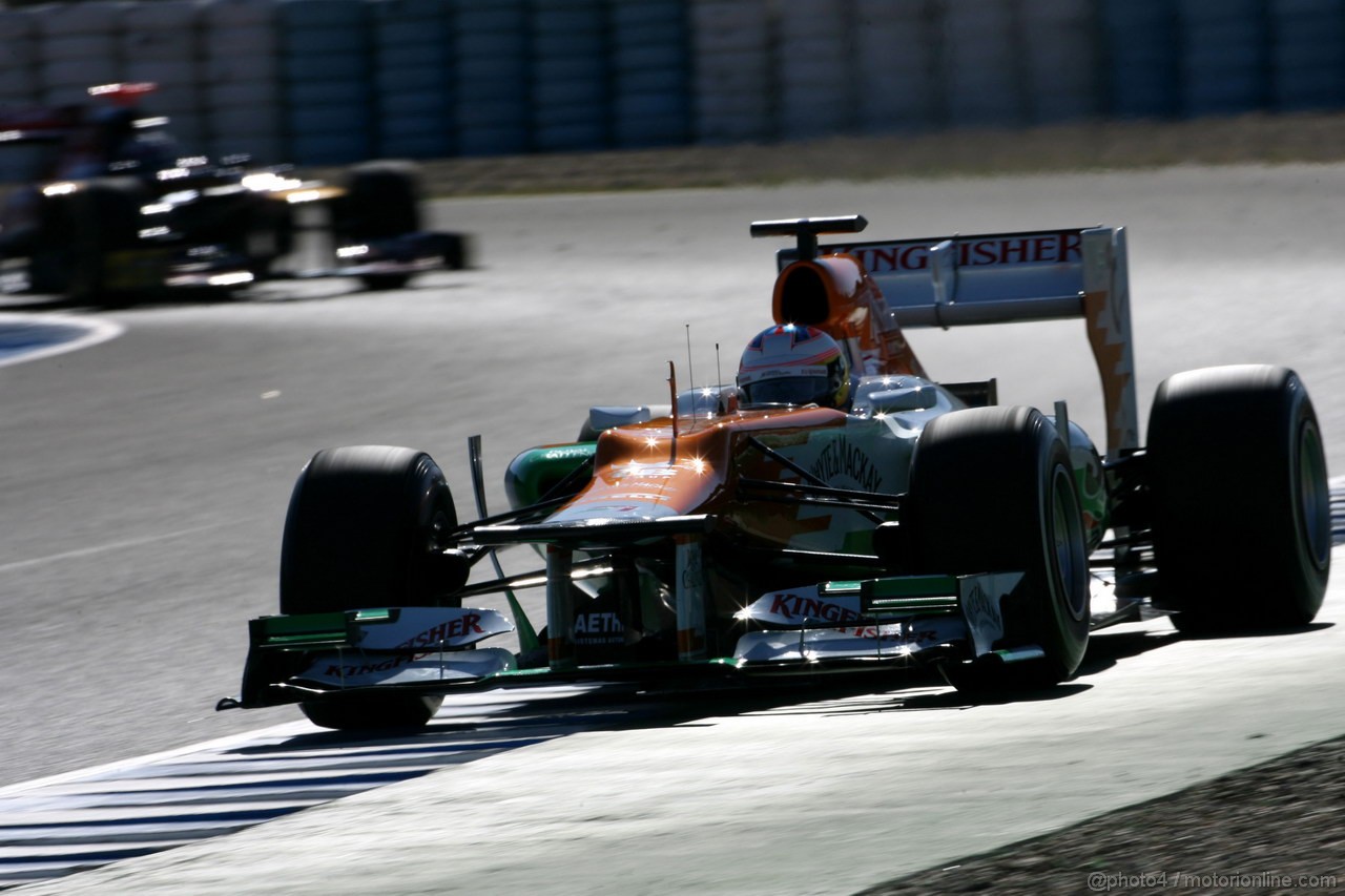 Jerez Test Febbraio 2012, 08.02.2012 Jerez, Spain,
Paul di Resta (GBR), Sahara Force India Formula One Team   - Formula 1 Testing, day 1 - Formula 1 World Championship 