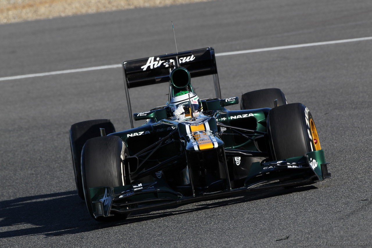 Jerez Test Febbraio 2012, 08.02.2012 Jerez, Spain,
Heikki Kovalainen (FIN), Caterham F1 Team  - Formula 1 Testing, day 1 - Formula 1 World Championship 