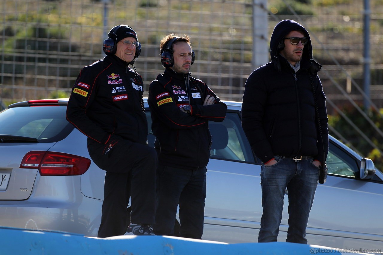 Jerez Test Febbraio 2012, 08.02.2012 Jerez, Spain,
Franz Tost (AUT), Scuderia Toro Rosso, Team Principal e Jean-Eric Vergne (FRA), Scuderia Toro Rosso - Formula 1 Testing, day 1 - Formula 1 World Championship 