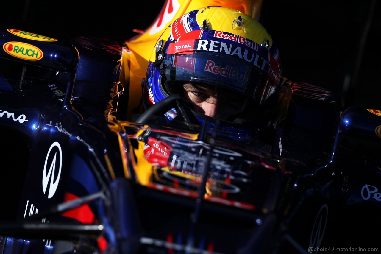 Jerez Test Febbraio 2012, 08.02.2012 Jerez, Spain,
Mark Webber (AUS), Red Bull Racing  - Formula 1 Testing, day 1 - Formula 1 World Championship 