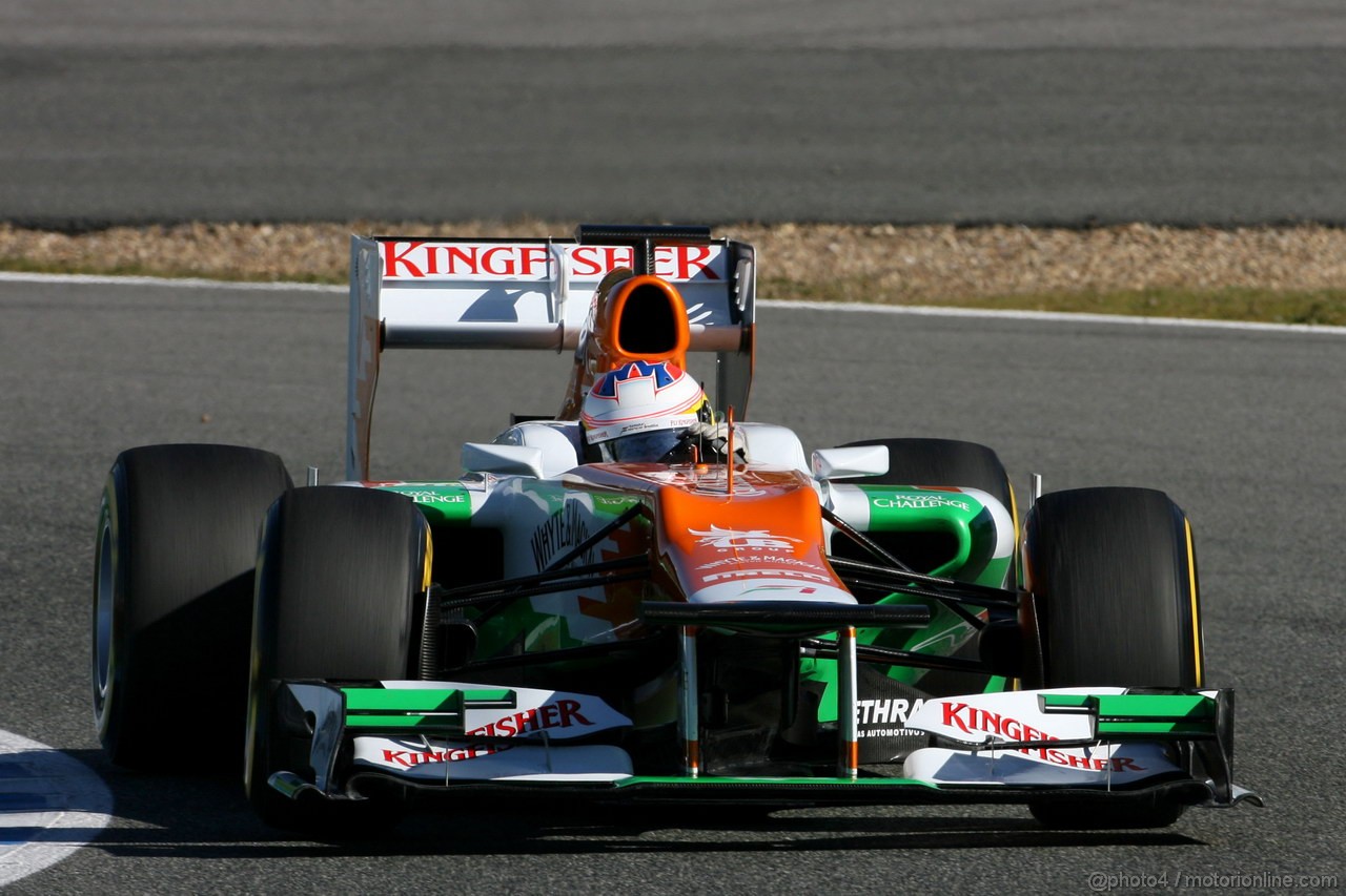 Jerez Test Febbraio 2012, 08.02.2012 Jerez, Spain,
Paul di Resta (GBR), Sahara Force India Formula One Team   - Formula 1 Testing, day 1 - Formula 1 World Championship 