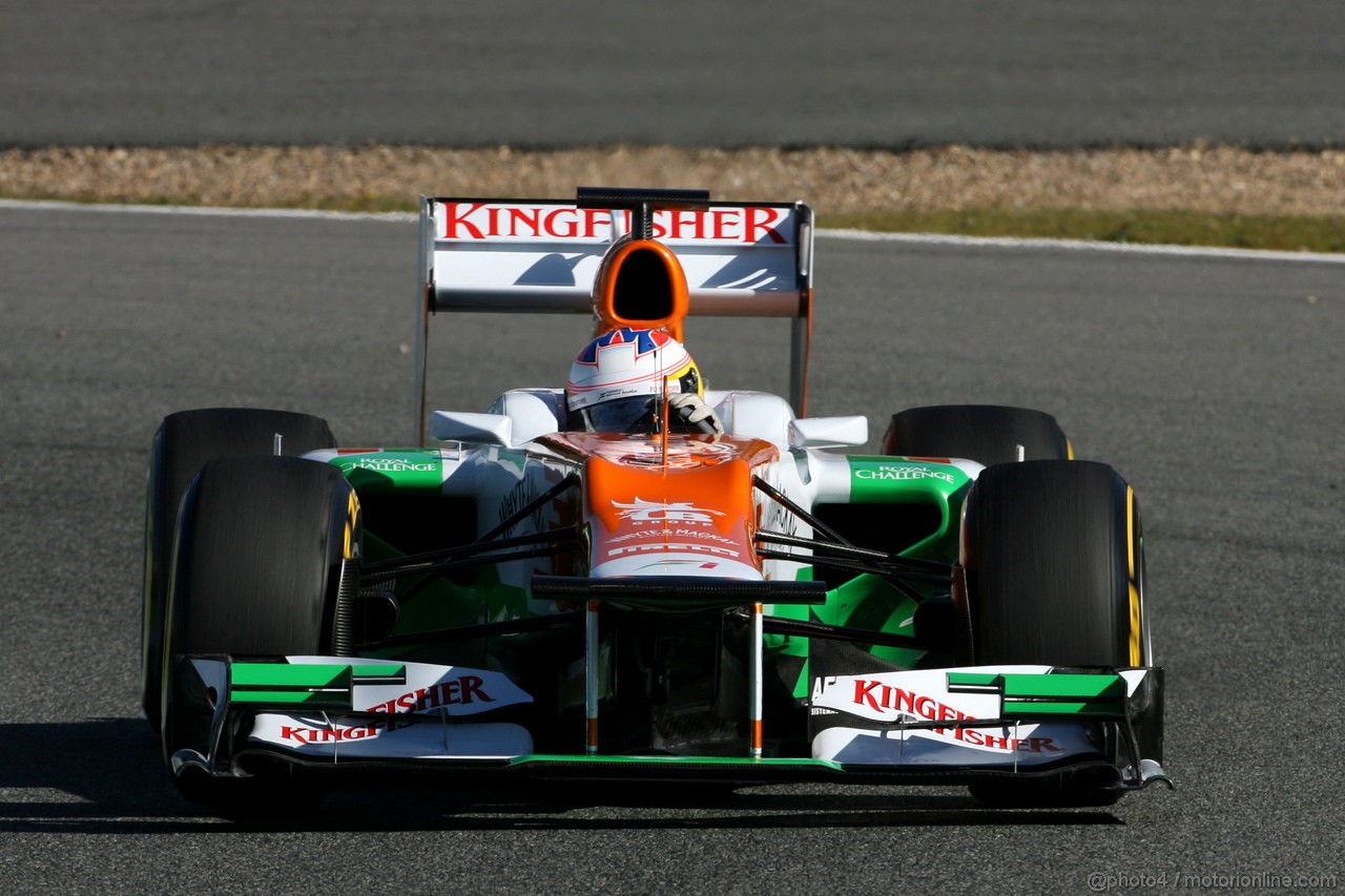 Jerez Test Febbraio 2012, 08.02.2012 Jerez, Spain,
Paul di Resta (GBR), Sahara Force India Formula One Team   - Formula 1 Testing, day 1 - Formula 1 World Championship 