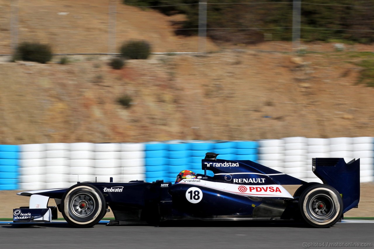 Jerez Test Febbraio 2012, 08.02.2012 Jerez, Spain,
Pastor Maldonado (VEN), Williams F1 Team  - Formula 1 Testing, day 1 - Formula 1 World Championship 