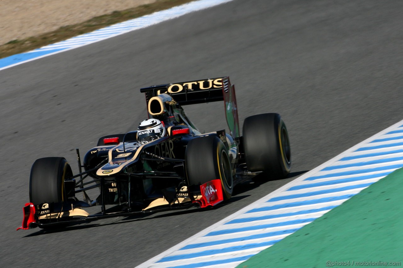 Jerez Test Febbraio 2012, 08.02.2012 Jerez, Spain,
Kimi Raikkonen (FIN), Team Lotus Renault GP   - Formula 1 Testing, day 1 - Formula 1 World Championship 