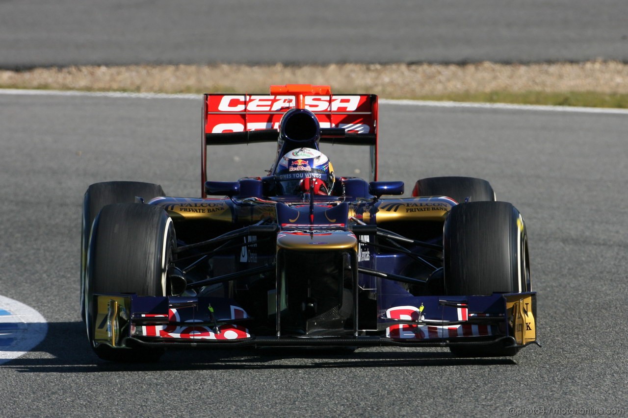 Jerez Test Febbraio 2012, 08.02.2012 Jerez, Spain,
Daniel Ricciardo (AUS), Scuderia Toro Rosso   - Formula 1 Testing, day 1 - Formula 1 World Championship 