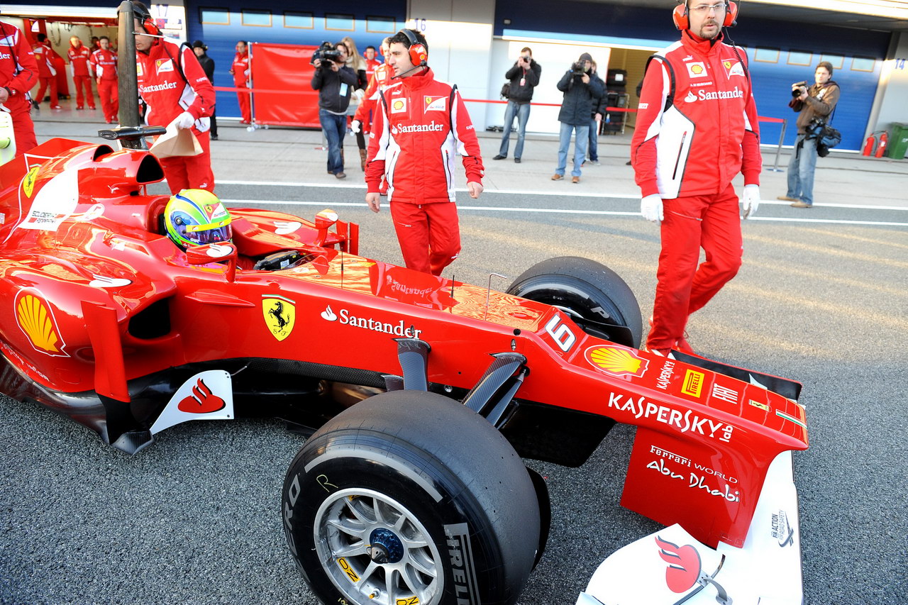 Jerez Test Febbraio 2012, JEREZ (SPAGNA) 08/02/2012 - TEST FERRARI F2012 
 FOTO ERCOLE COLOMBO