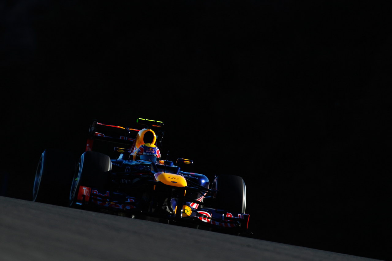 Jerez Test Febbraio 2012, JEREZ DE LA FRONTERA, SPAIN - FEBRUARY 08:  Mark Webber of Australia e Red Bull Racing drives during day two of Formula One winter testing at the Circuito de Jerez on February 8, 2012 in Jerez de la Frontera, Spain.  (Photo by Paul Gilham/Getty Images)