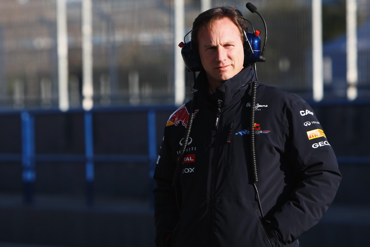 Jerez Test Febbraio 2012, JEREZ DE LA FRONTERA, SPAIN - FEBRUARY 08:  Red Bull Racing Team Principal Christian Horner is seen in the pitlane during day two of Formula One winter testing at the Circuito de Jerez on February 8, 2012 in Jerez de la Frontera, Spain.  (Photo by Ker Robertson/Getty Images)