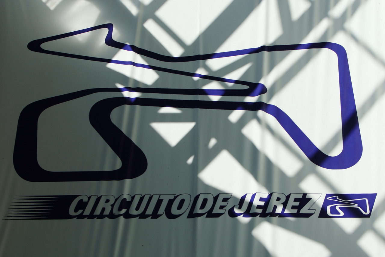 Jerez Test Febbraio 2012, JEREZ DE LA FRONTERA, SPAIN - FEBRUARY 08:  Detail of circuit logo is seen during day two of Formula One winter testing at the Circuito de Jerez on February 8, 2012 in Jerez de la Frontera, Spain.  (Photo by Ker Robertson/Getty Images)