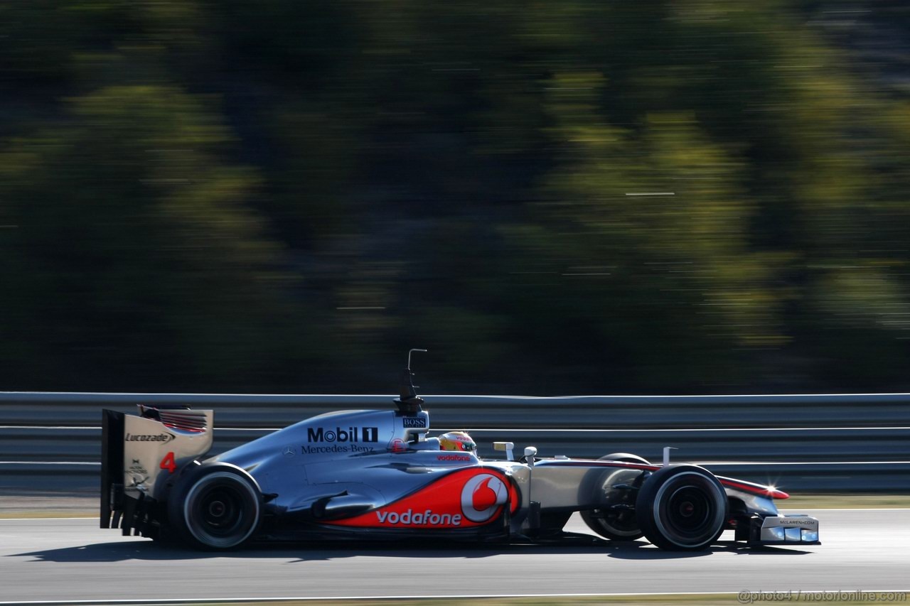 Jerez Test Febbraio 2012, 10.02.2012 Jerez, Spain,
Lewis Hamilton (GBR), McLaren Mercedes   - Formula 1 Testing, day 4 - Formula 1 World Championship 