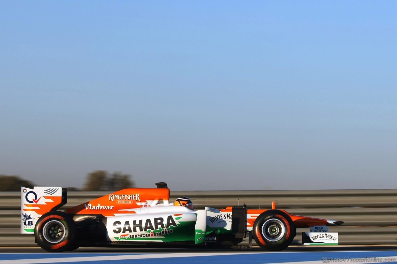 Jerez Test Febbraio 2012, 10.02.2012 Jerez, Spain,
Nico Hulkenberg (GER), Sahara Force India Formula One Team   - Formula 1 Testing, day 4 - Formula 1 World Championship 