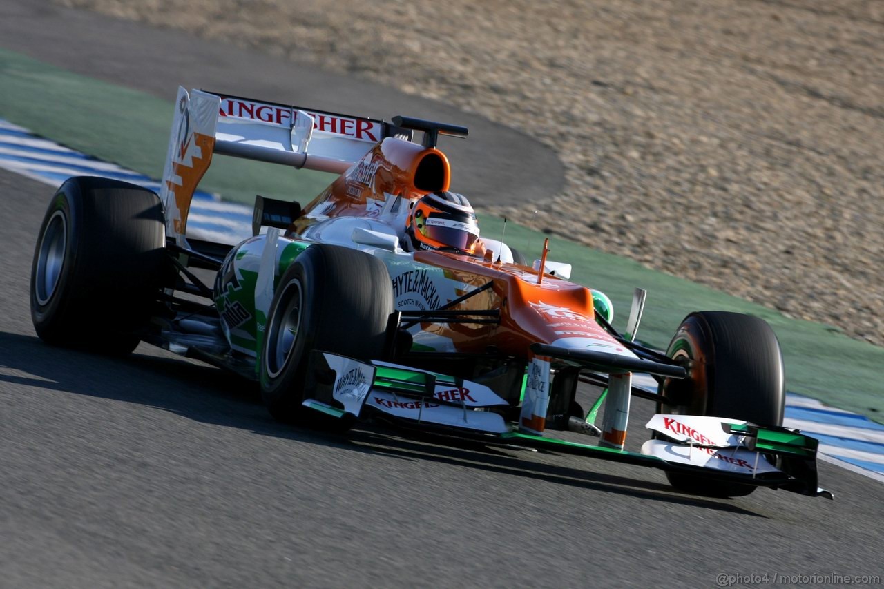 Jerez Test Febbraio 2012, 10.02.2012 Jerez, Spain,
Nico Hulkenberg (GER), Sahara Force India Formula One Team   - Formula 1 Testing, day 4 - Formula 1 World Championship 