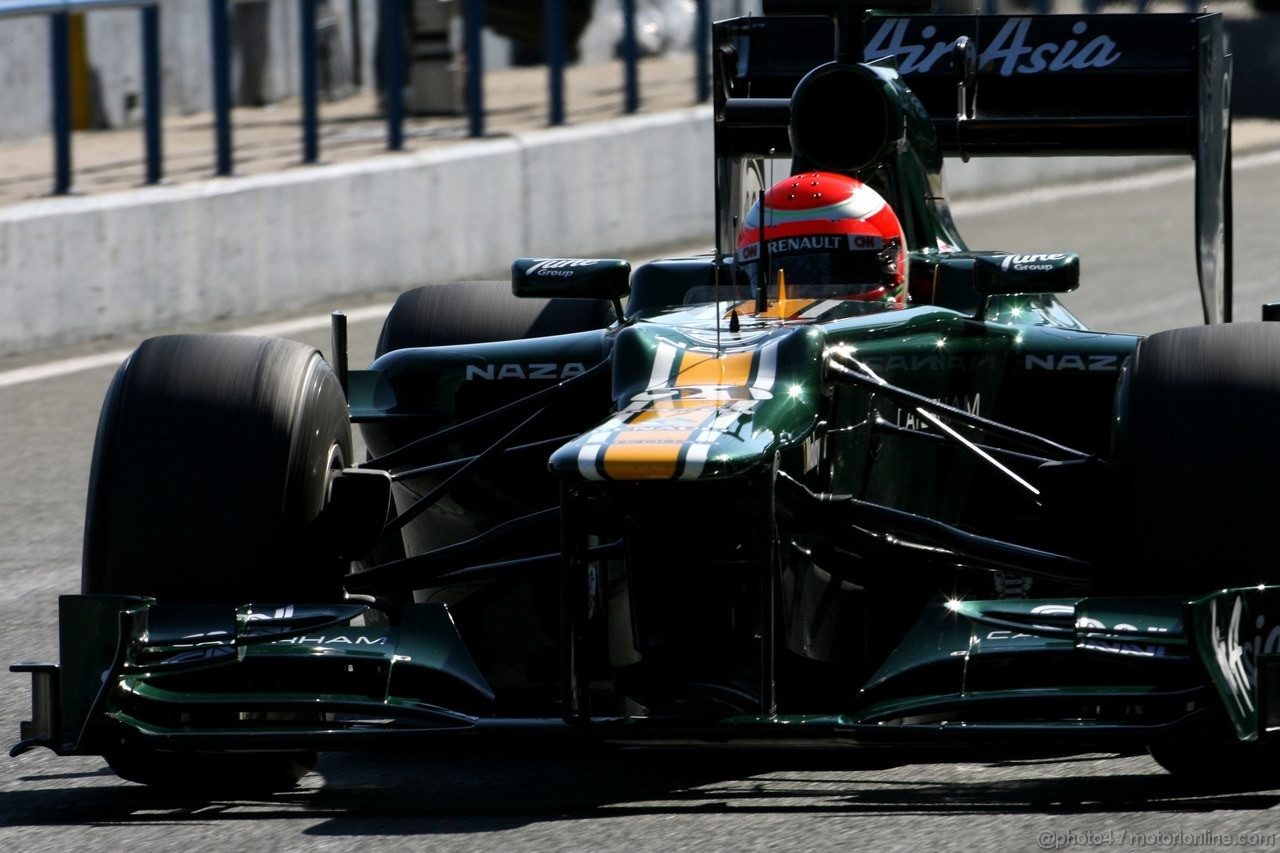 Jerez Test Febbraio 2012, 10.02.2012 Jerez, Spain,
Jarno Trulli (ITA), Caterham Team   - Formula 1 Testing, day 4 - Formula 1 World Championship 