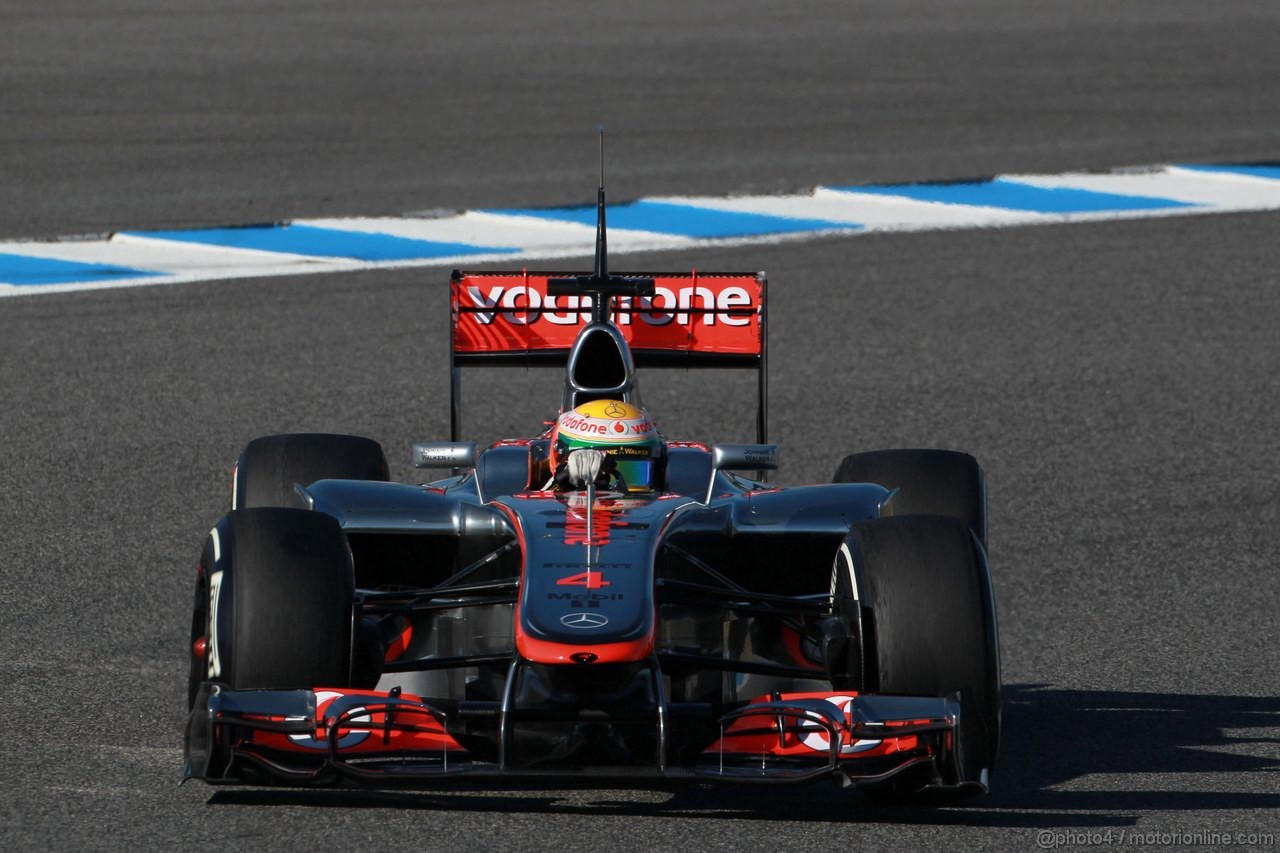 Jerez Test Febbraio 2012, 10.02.2012 Jerez, Spain,
Lewis Hamilton (GBR), McLaren Mercedes   - Formula 1 Testing, day 4 - Formula 1 World Championship 