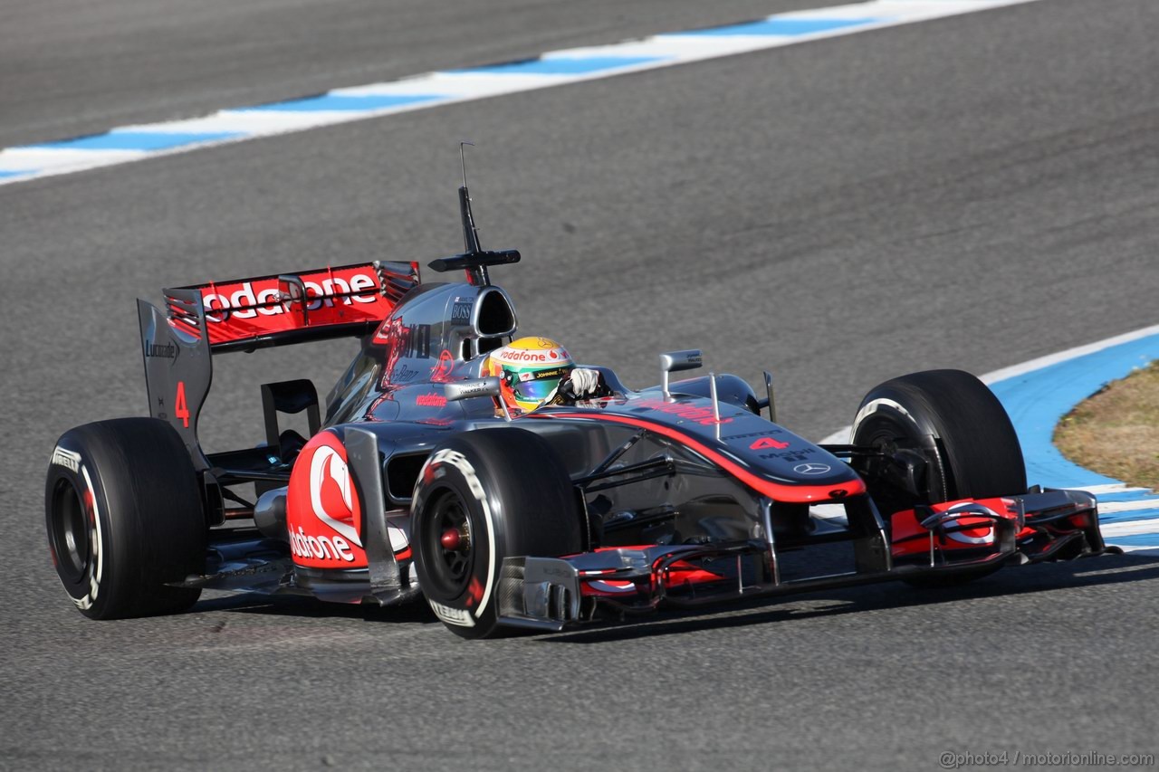 Jerez Test Febbraio 2012, 10.02.2012 Jerez, Spain,
Lewis Hamilton (GBR), McLaren Mercedes   - Formula 1 Testing, day 4 - Formula 1 World Championship 