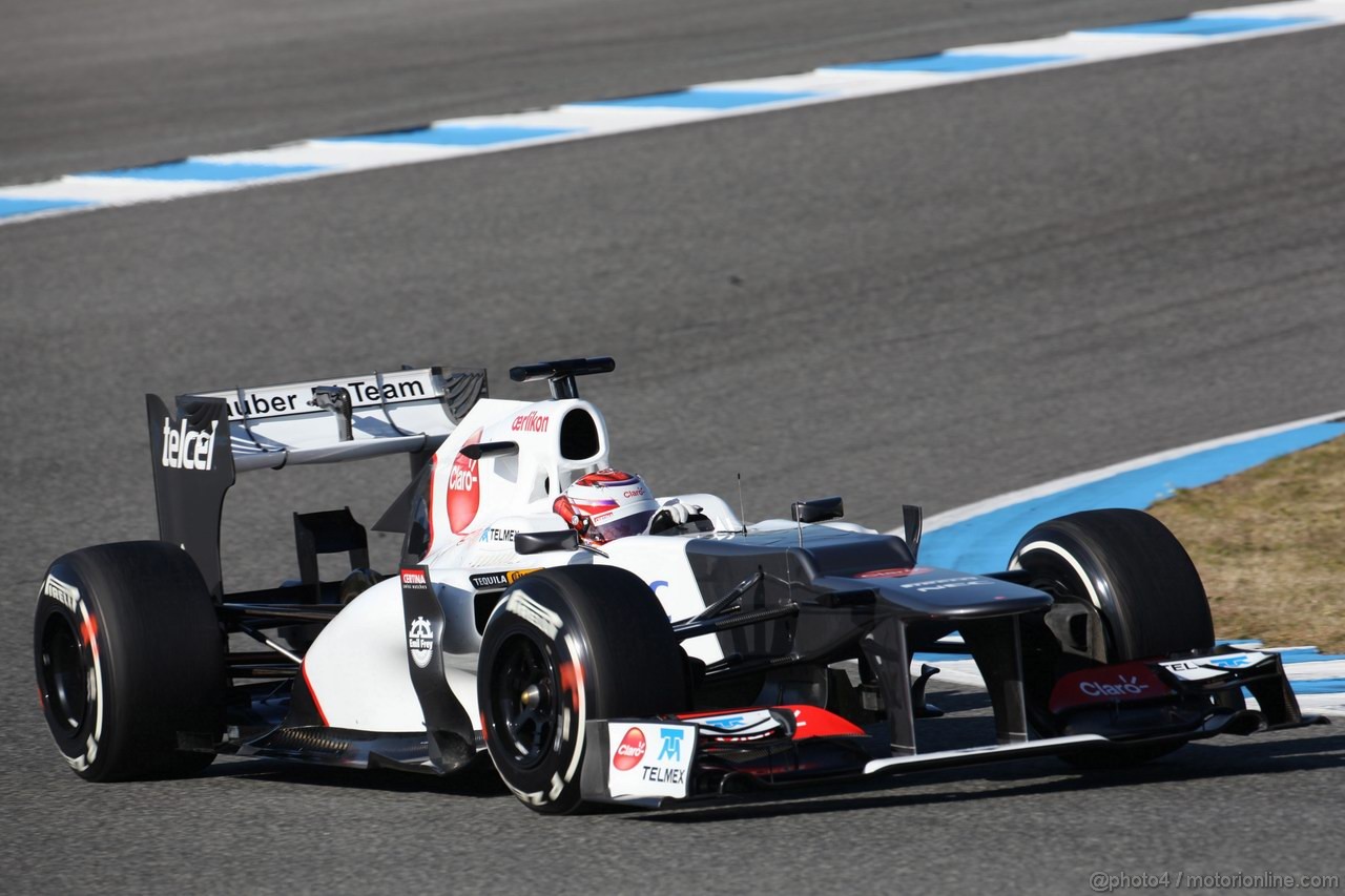 Jerez Test Febbraio 2012, 10.02.2012 Jerez, Spain,
Kamui Kobayashi (JAP), Sauber F1 Team   - Formula 1 Testing, day 4 - Formula 1 World Championship 