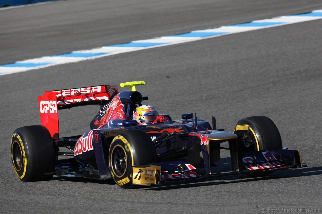 Jerez Test Febbraio 2012, 10.02.2012 Jerez, Spain,
Jean-Eric Vergne (FRA), Scuderia Toro Rosso    - Formula 1 Testing, day 4 - Formula 1 World Championship 