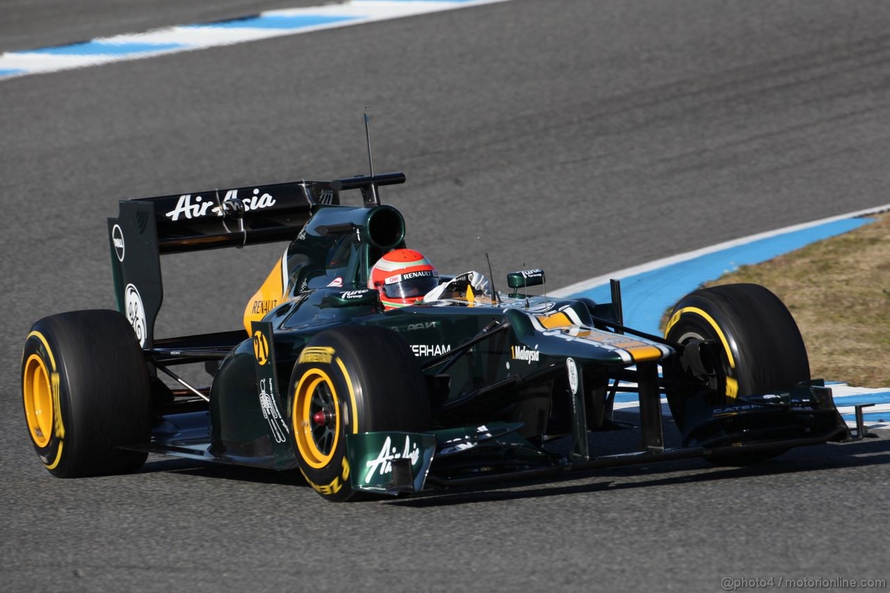 Jerez Test Febbraio 2012, 10.02.2012 Jerez, Spain,
Jarno Trulli (ITA), Caterham Team   - Formula 1 Testing, day 4 - Formula 1 World Championship 