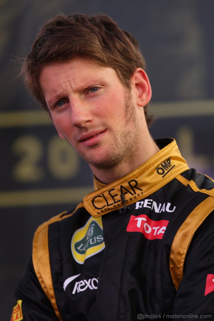 Lotus E20, Romain Grosjean (FRA), Lotus Renault F1 Team - Lotus F1 Team E20 Launch 