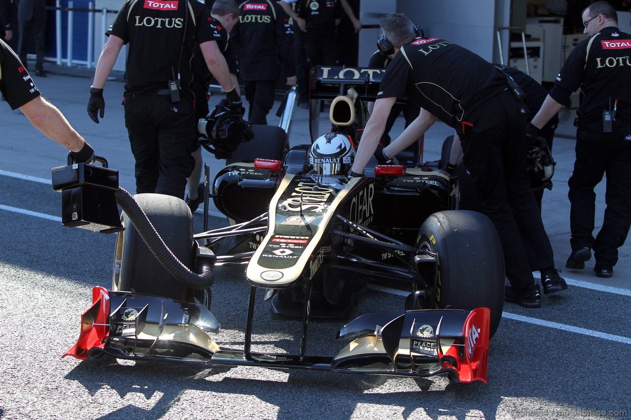 Lotus E20, Kimi Raikkonen, Lotus Renault F1 Team  - Lotus F1 Team E20 Launch 