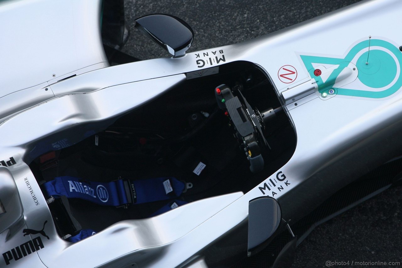 Mercedes F1 W03, 21.02.2012 Barcelona, Spain, Technical detail - Mercedes F1 W03 Launch 
