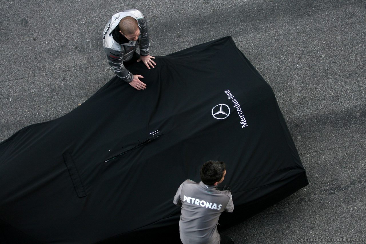 Mercedes F1 W03, 21.02.2012 Barcelona, Spain, Atmosphere - Mercedes F1 W03 Launch 