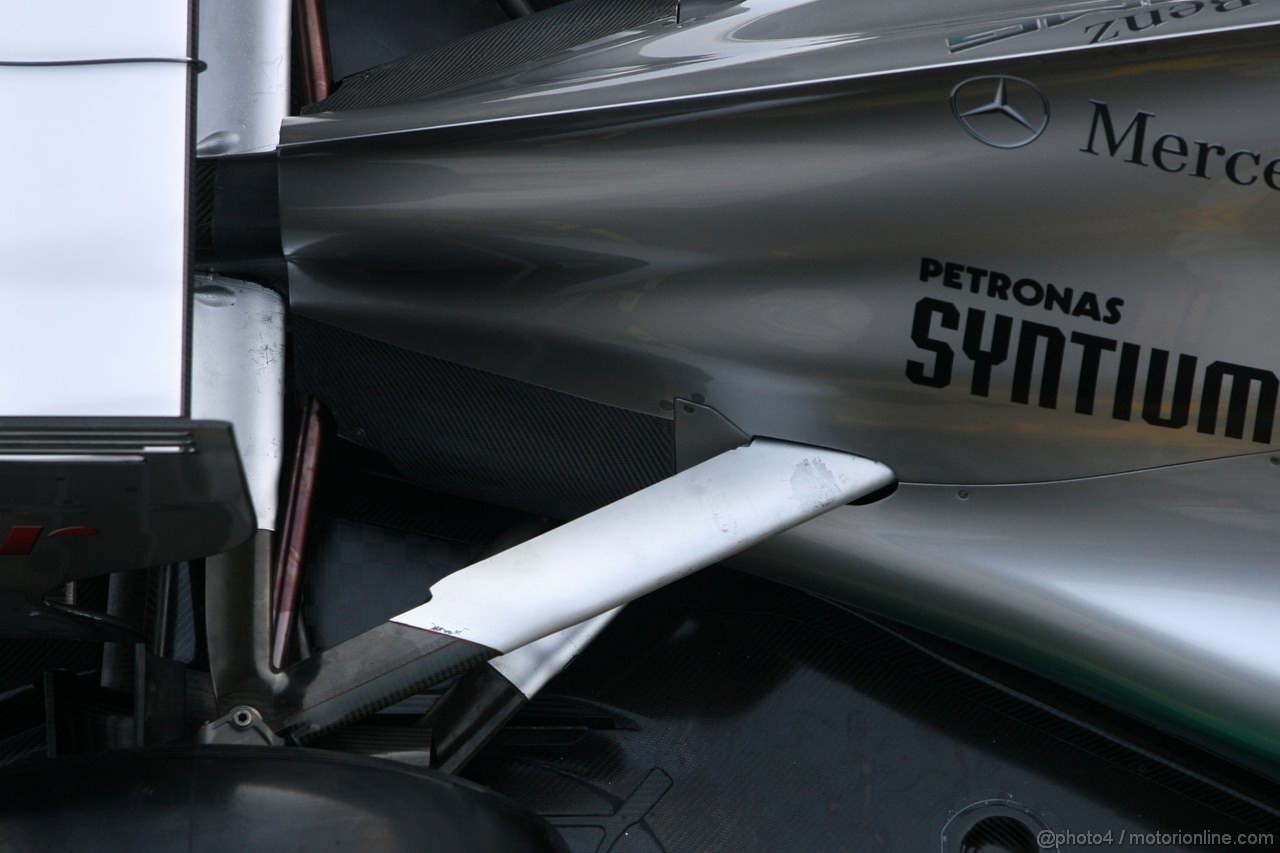 Mercedes F1 W03, 21.02.2012 Barcelona, Spain, Technical detail, rear suspension - Mercedes F1 W03 Launch 
