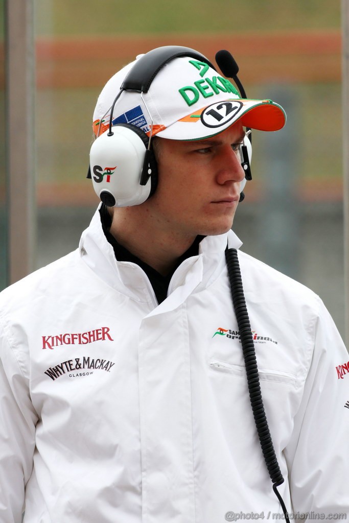 Mugello Test Maggio 2012, Nico Hulkenberg (GER), Sahara Force India Formula One Team 
03.05.2012. Formula 1 World Championship, Testing, Mugello, Italy 
 