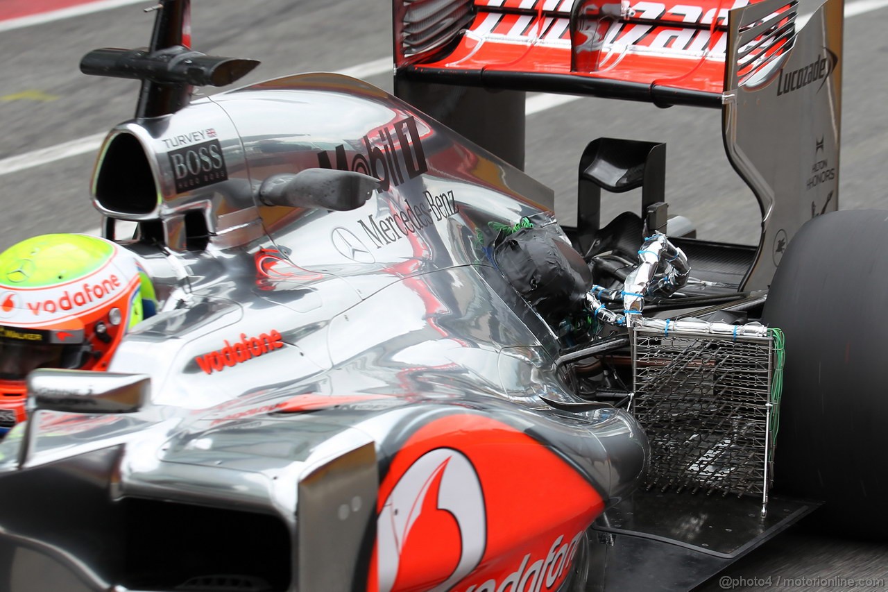 Mugello Test Maggio 2012, Oliver Turvey (GBR), McLaren Mercedes  running with aero sensor in front of rear wheel
03.05.2012. Formula 1 World Championship, Testing, Mugello, Italy 
 