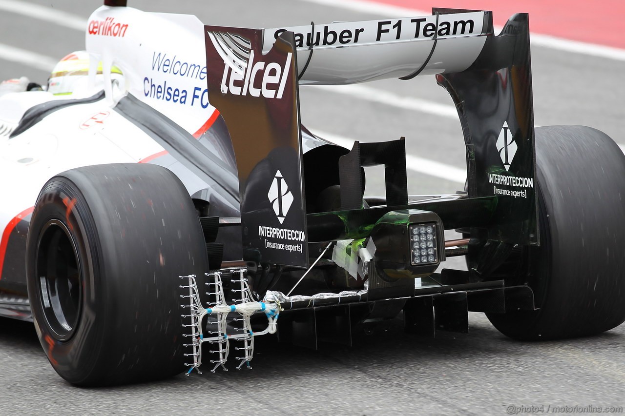 Mugello Test Maggio 2012, Sergio Perez (MEX), Sauber F1 Team running with aero sensor at the rear wheel
03.05.2012. Formula 1 World Championship, Testing, Mugello, Italy 
 