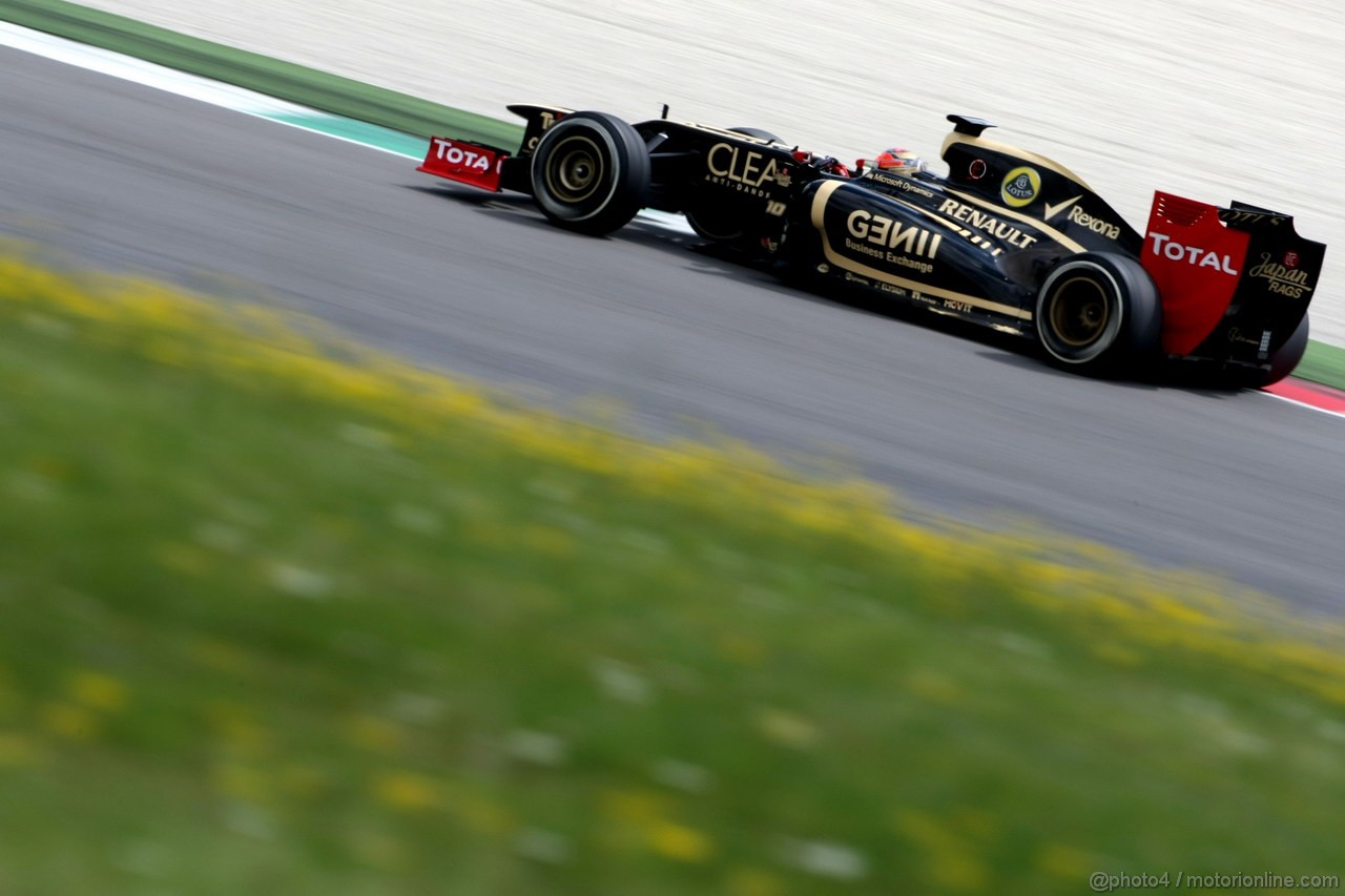 Mugello Test Maggio 2012, Romain Grosjean (FRA), Lotus F1 Team 
03.05.2012. Formula 1 World Championship, Testing, Mugello, Italy 
 
