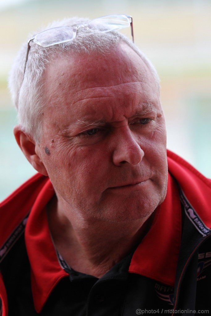 Mugello Test Maggio 2012, John Booth (GBR) Marussia F1 Team Team Principal  
03.05.2012. Formula 1 World Championship, Testing, Mugello, Italy 
 