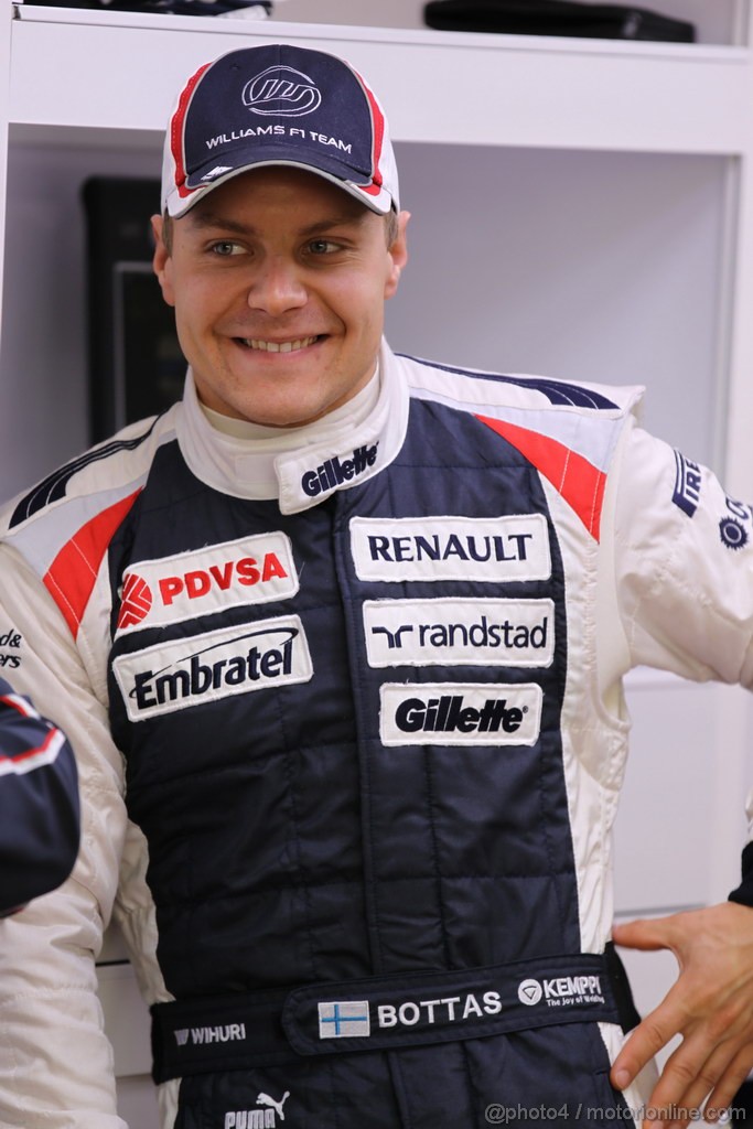 Mugello Test Maggio 2012, Valtteri Bottas (FIN), Williams F1 Team 
01.05.2012. Formula 1 World Championship, Testing, Mugello, Italy 
 