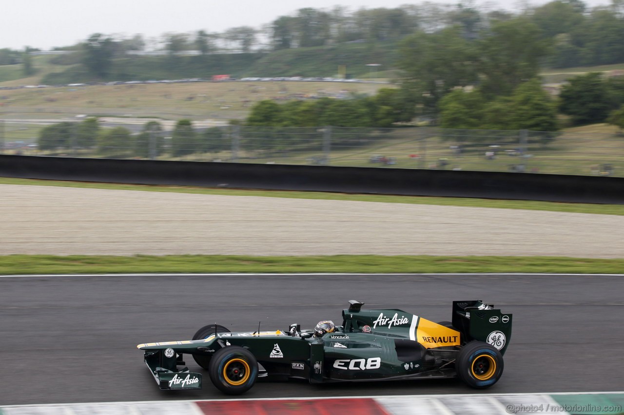 Mugello Test Maggio 2012, Rodolfo Gonzalez (VEN), Caterham F1 Team 
01.05.2012. Formula 1 World Championship, Testing, Mugello, Italy 
