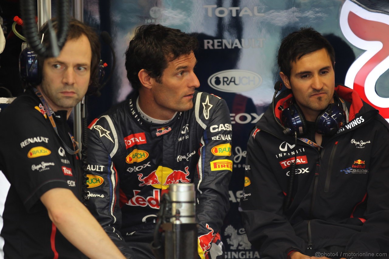 Mugello Test Maggio 2012, Mark Webber (AUS), Red Bull Racing 
01.05.2012. Formula 1 World Championship, Testing, Mugello, Italy 
 