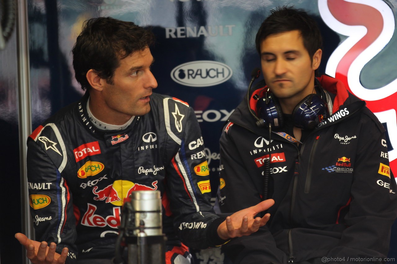 Mugello Test Maggio 2012, Mark Webber (AUS), Red Bull Racing 
01.05.2012. Formula 1 World Championship, Testing, Mugello, Italy 
