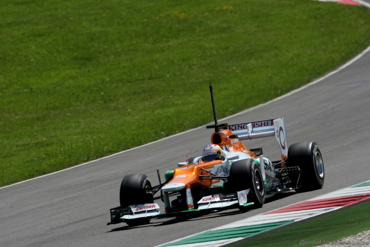 Mugello Test Maggio 2012, Paul di Resta (GBR), Sahara Force India Formula One Team 
02.05.2012. Formula 1 World Championship, Testing, Mugello, Italy 
 