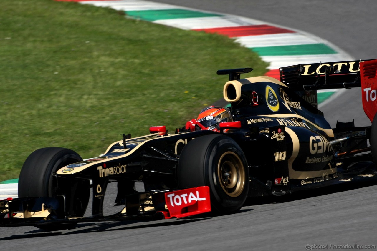 Mugello Test Maggio 2012, Romain Grosjean (FRA), Lotus F1 Team 
02.05.2012. Formula 1 World Championship, Testing, Mugello, Italy 
 
