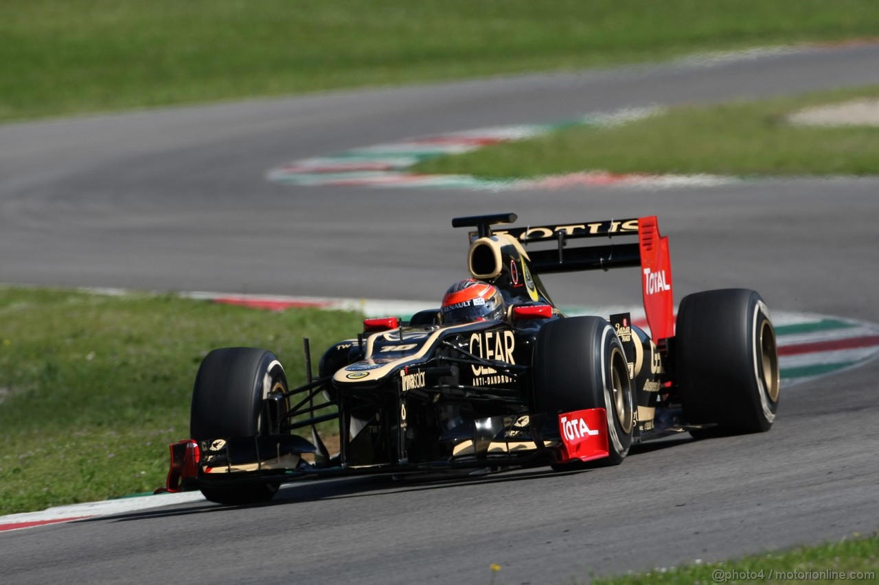 Mugello Test Maggio 2012, Romain Grosjean (FRA), Lotus F1 Team 
02.05.2012. Formula 1 World Championship, Testing, Mugello, Italy 
 