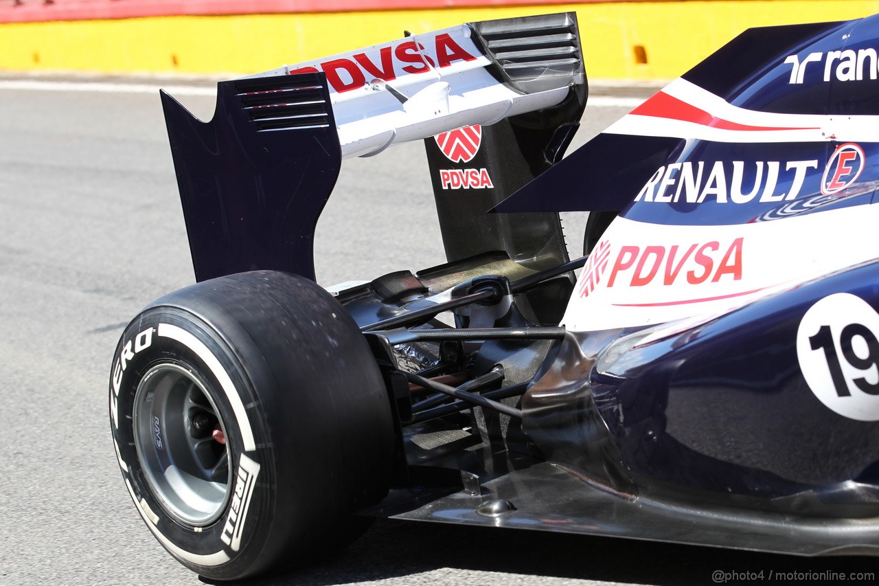 Mugello Test Maggio 2012, Williams rear suspension 
02.05.2012. Formula 1 World Championship, Testing, Mugello, Italy 
 
