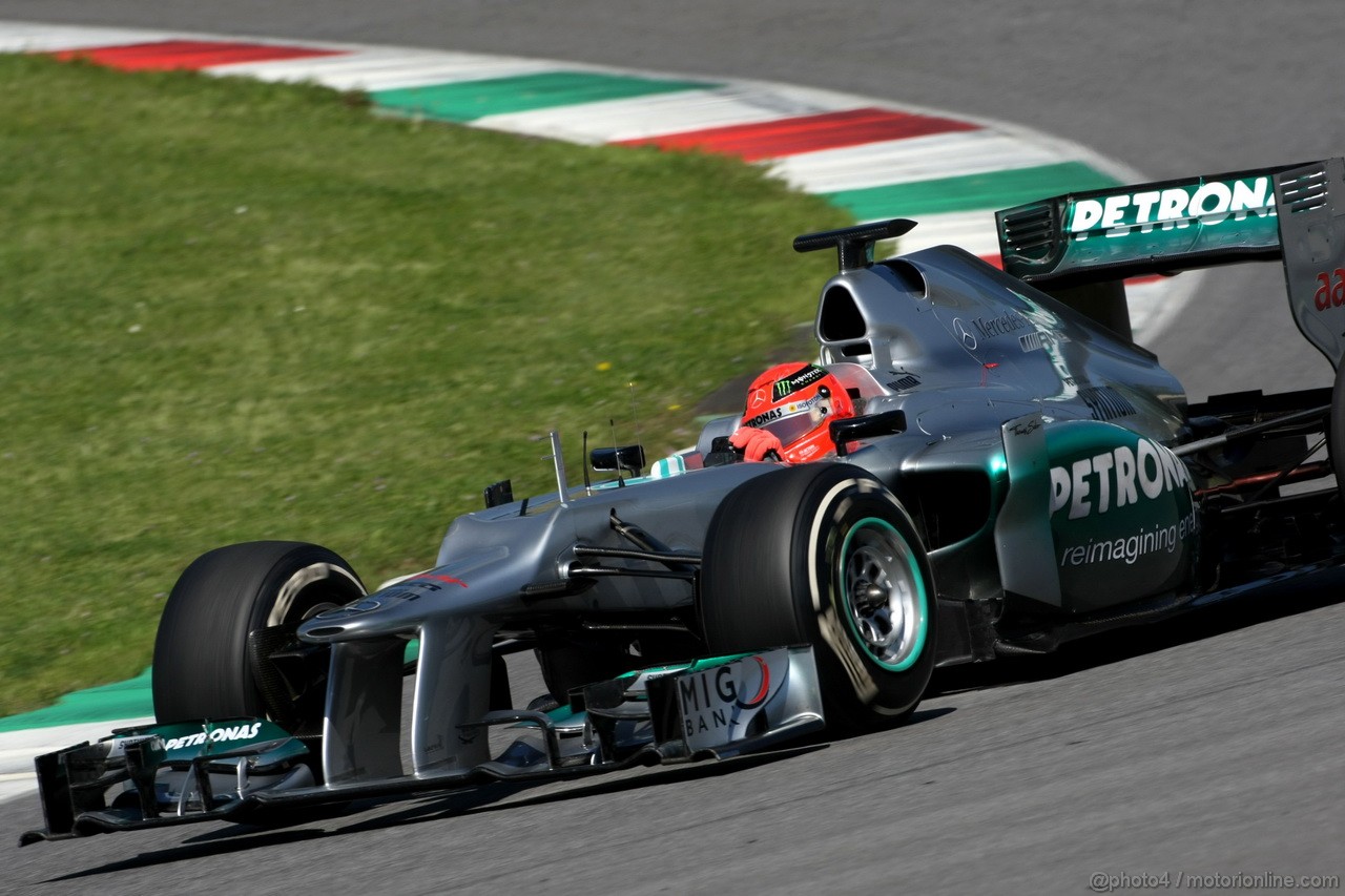 Mugello Test Maggio 2012, Michael Schumacher (GER), Mercedes GP 
02.05.2012. Formula 1 World Championship, Testing, Mugello, Italy 
 