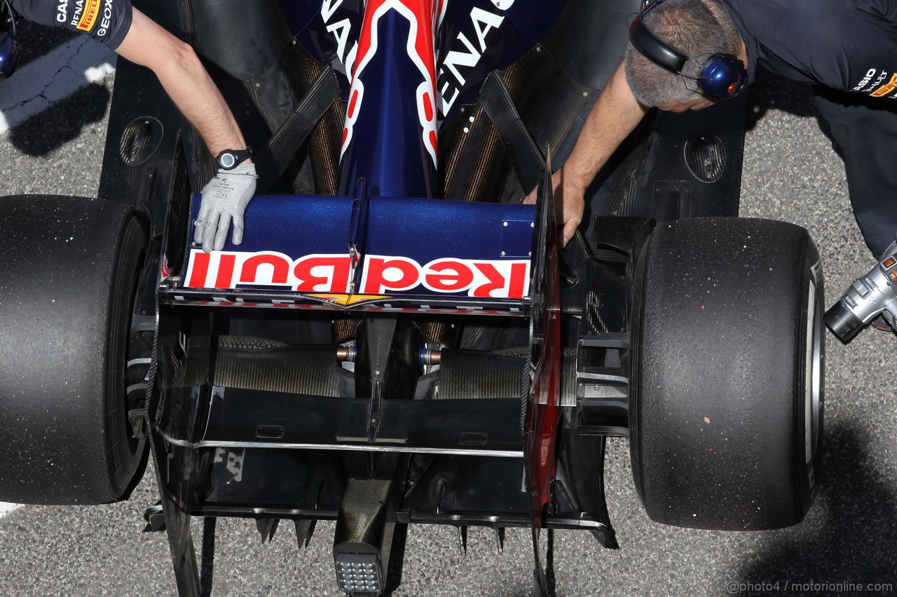 Mugello Test Maggio 2012, Red Bull rear wing 
02.05.2012. Formula 1 World Championship, Testing, Mugello, Italy 
