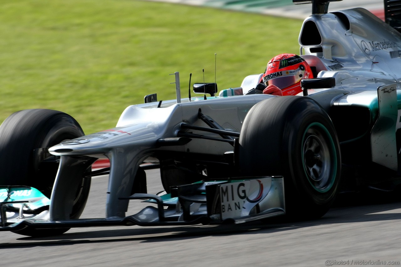 Mugello Test Maggio 2012, Michael Schumacher (GER), Mercedes GP 
02.05.2012. Formula 1 World Championship, Testing, Mugello, Italy 
 