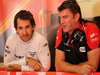Mugello Test Maggio 2012, Timo Glock (GER), Marussia F1 Team e Graeme Lowdon (GBR) Chief Executive of Marussia
02.05.2012. Formula 1 World Championship, Testing, Mugello, Italy 

