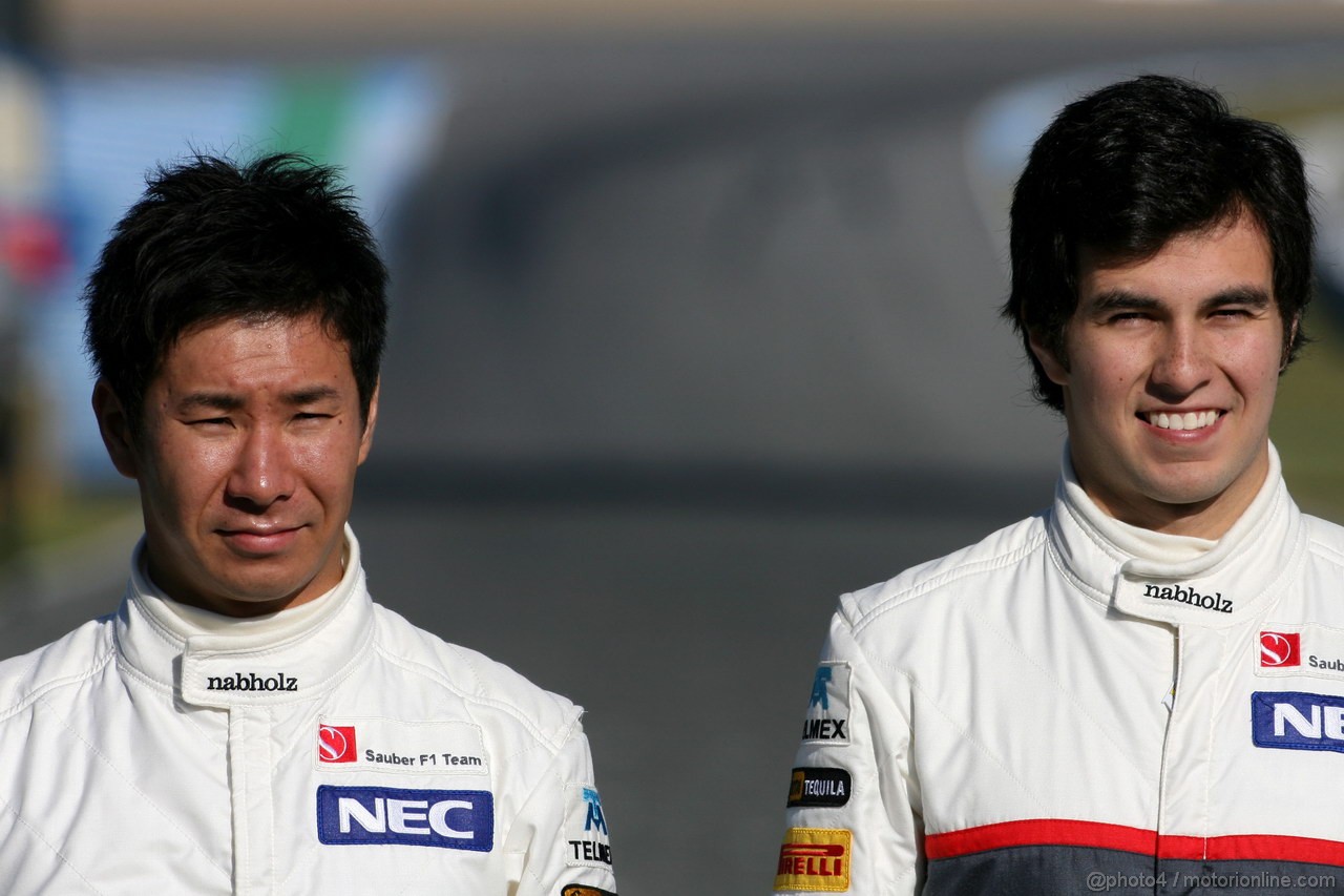 Sauber C31, 
Kamui Kobayashi (JAP), Sauber F1 Team e Sergio Perez (MEX), Sauber F1 Team  - Sauber C31 Ferrari Launch