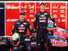 Toro Rosso STR7, JEREZ DE LA FRONTERA, SPAIN - FEBRUARY 06:  Scuderia Toro Rosso drivers Jean-Eric Vergne (L) of France e Daniel Ricciardo (R) of Australia attend the unveiling of the new Scuderia Toro Rosso STR7 at the Circuito de Jerez on February 6, 2012 in Jerez de la Frontera, Spain.  (Photo by Mark Thompson/Getty Images)