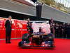 Toro Rosso STR7, JEREZ DE LA FRONTERA, SPAIN - FEBRUARY 06:  Scuderia Toro Rosso drivers Jean-Eric Vergne (R) of France e Daniel Ricciardo (C) of Australia unveil the new Scuderia Toro Rosso STR7 alongside CEPSA Co-Chairman Santiago Bergareche (L) at the Circuito de Jerez on February 6, 2012 in Jerez de la Frontera, Spain.  (Photo by Paul Gilham/Getty Images)
